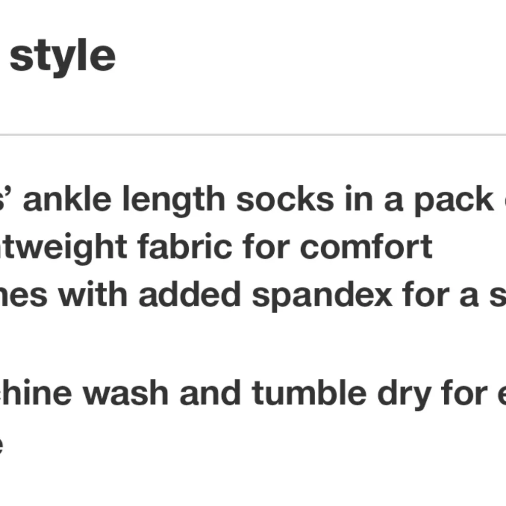 Kid's 8 pk ankle socks.